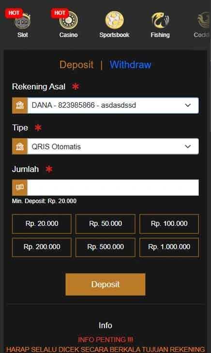 cara deposit Ut77 Slot Snap App