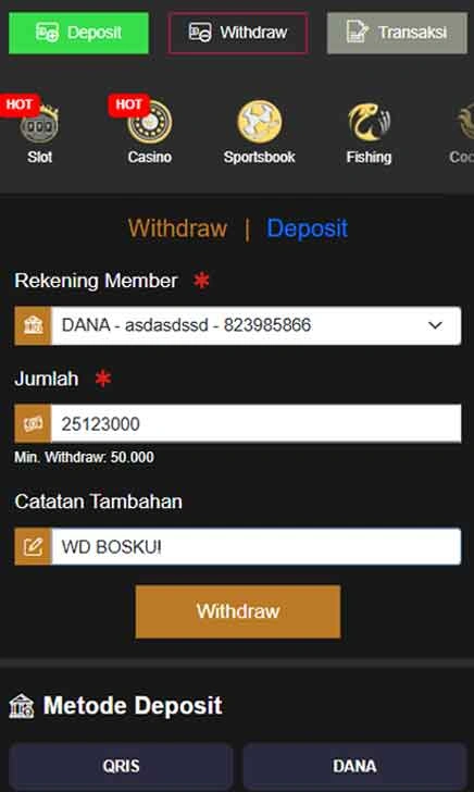 cara wd Ut77 Slot Snap App